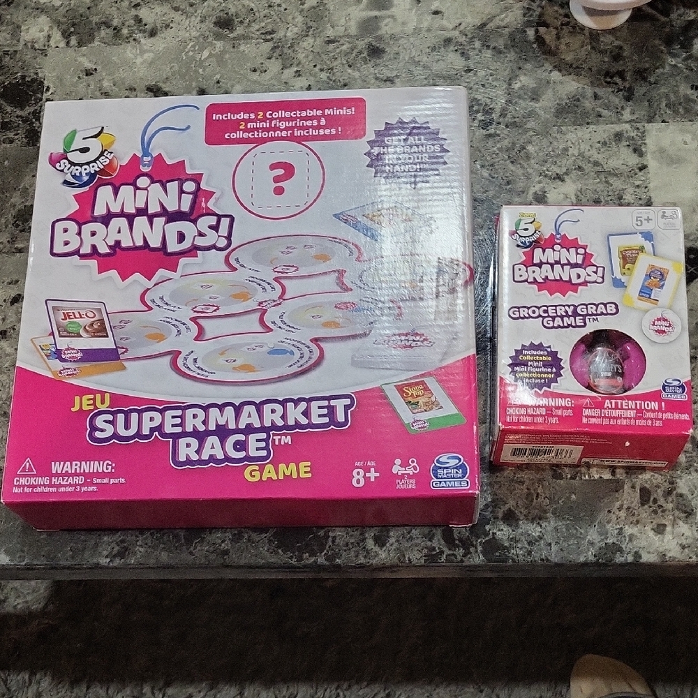 Mini Brands Supermarket Race & Grocery Grab Game